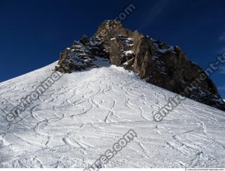 Photo Texture of Background Snowy Mountains
