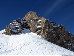 Photo Textures of Background Snowy Mountains