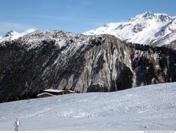 Photo Textures of Background Snowy Mountains