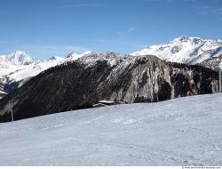 Photo Textures of Background Snowy Mountains