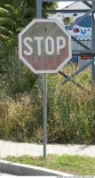 Photo Texture of Stop Traffic Sign