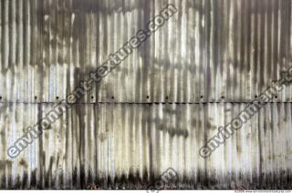 Photo Texture of Metal Corrugated Plate Dirty