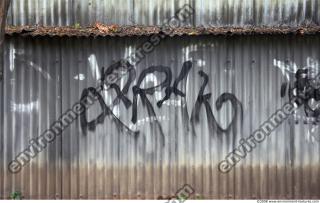 Photo Texture of Metal Corrugated Plate Dirty