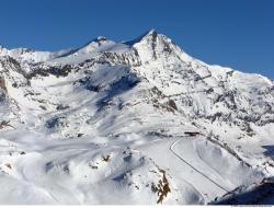 Photo Textures of Background Snowy Mountains