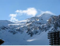 Photo Textures of Background Snowy Mountains