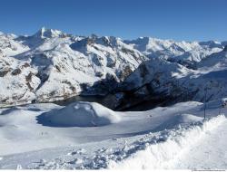 Photo Textures of Background Snowy Mountains