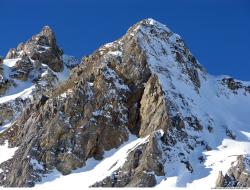 Photo Textures of Background Snowy Mountains