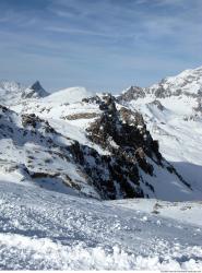 Photo Textures of Background Snowy Mountains