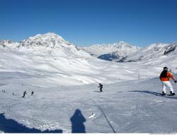 Photo Textures of Background Snowy Mountains