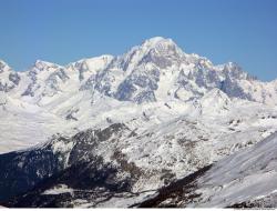 Photo Textures of Background Snowy Mountains