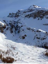 Photo Textures of Background Snowy Mountains