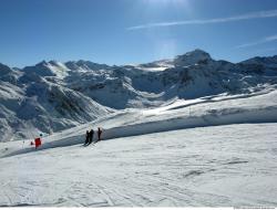 Photo Textures of Background Snowy Mountains