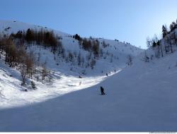 Photo Textures of Background Snowy Mountains