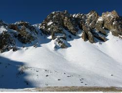 Photo Textures of Background Snowy Mountains