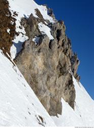 Photo Textures of Background Snowy Mountains