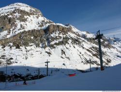 Photo Textures of Background Snowy Mountains