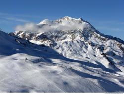 Photo Textures of Background Snowy Mountains