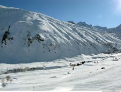 Photo Textures of Background Snowy Mountains