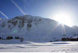 Photo Textures of Background Snowy Mountains