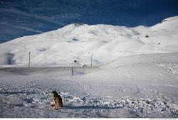 Photo Textures of Background Snowy Mountains