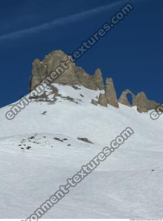 Photo Texture of Background Snowy Mountains