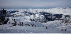 Photo Textures of Background Snowy Mountains