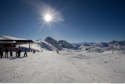 Photo Textures of Background Snowy Mountains