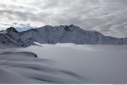 Photo Textures of Background Snowy Mountains