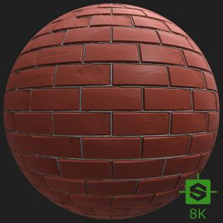 PBR Texture of Wall Bricks Old #3