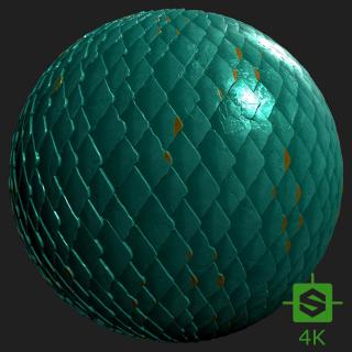 PBR Texture of Snake Skin