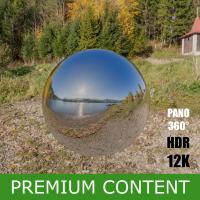 HDR Panorama 360° of Background Nature Lake