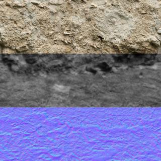 Seamless Textures of Plaster + Normal & Bump Mapping